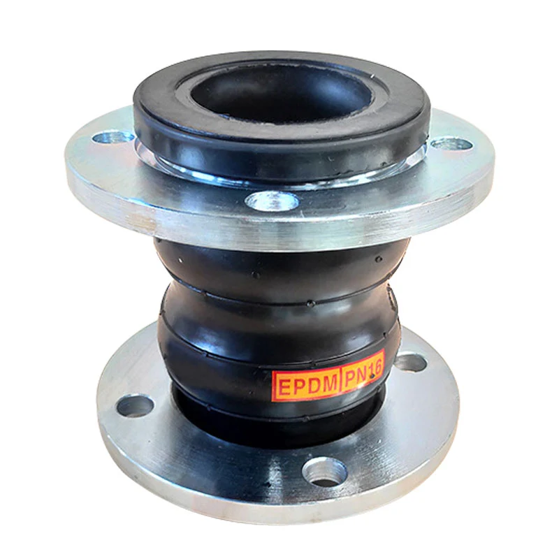 Front view of KST double sphere rubber joint