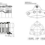 Control and limit rod arrangement for restrained rubber expansion joint