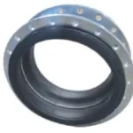 Vacuum-resistant rubber joint front view