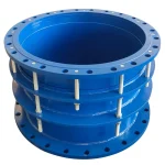 B2F double flange telescopic joint front view