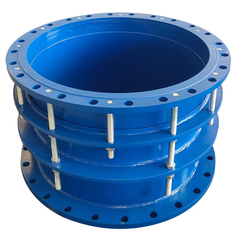 B2F double flange telescopic joint front view