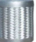 Grooved metal hose with external braid and grooved ends
