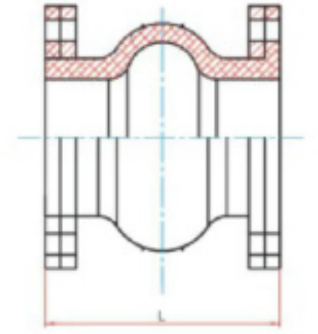 KDF high-pressure rubber expansion joint structural drawing