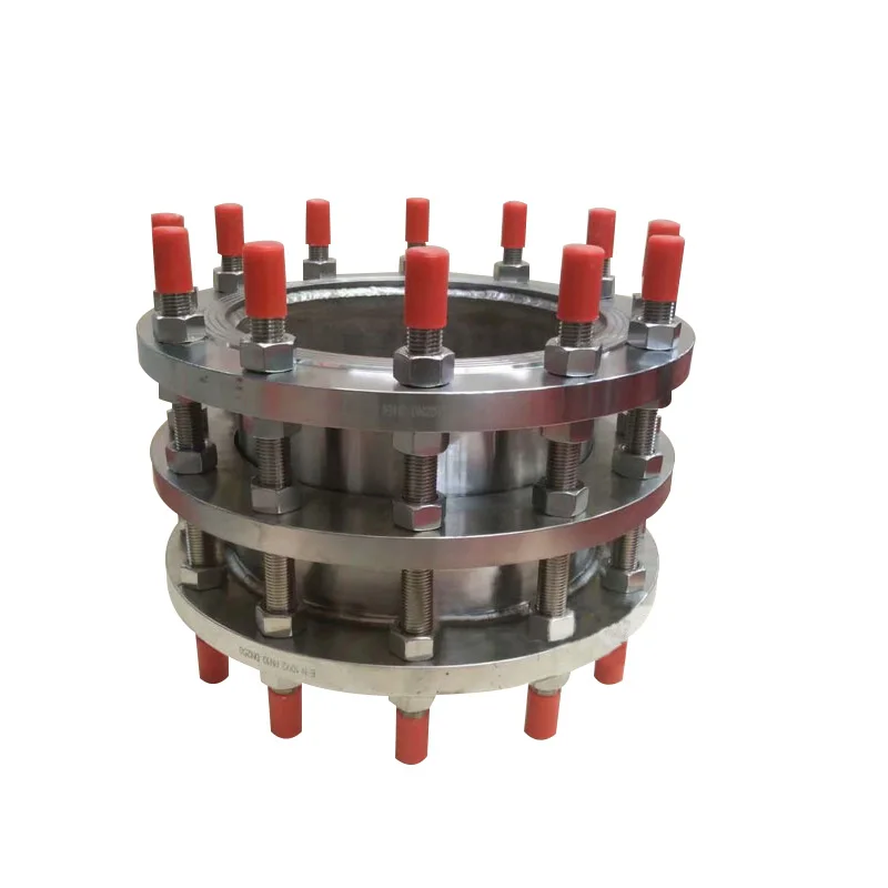 Double flange dismantling joint body and tie rod detail