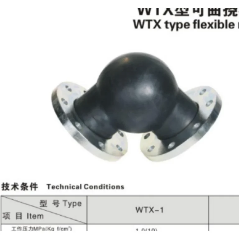 WTX 90° Flexible Rubber Expansion Elbow