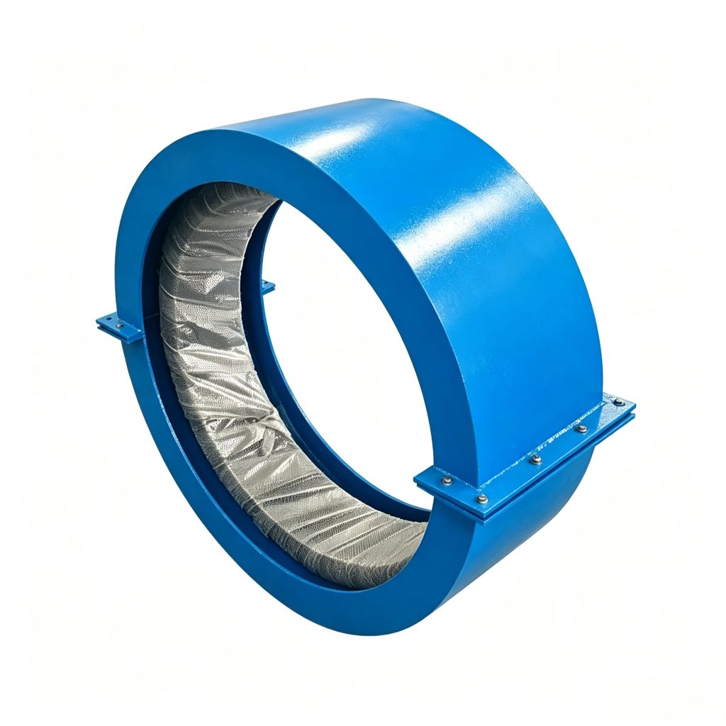 Buried Protective Cover for Rubber Expansion Joints - front three-quarter view