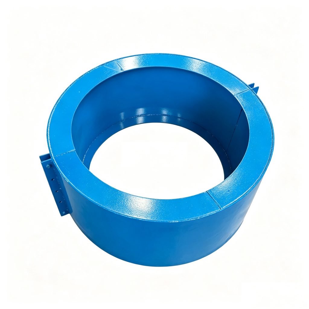 Buried Protective Cover for Rubber Expansion Joints - top three-quarter view