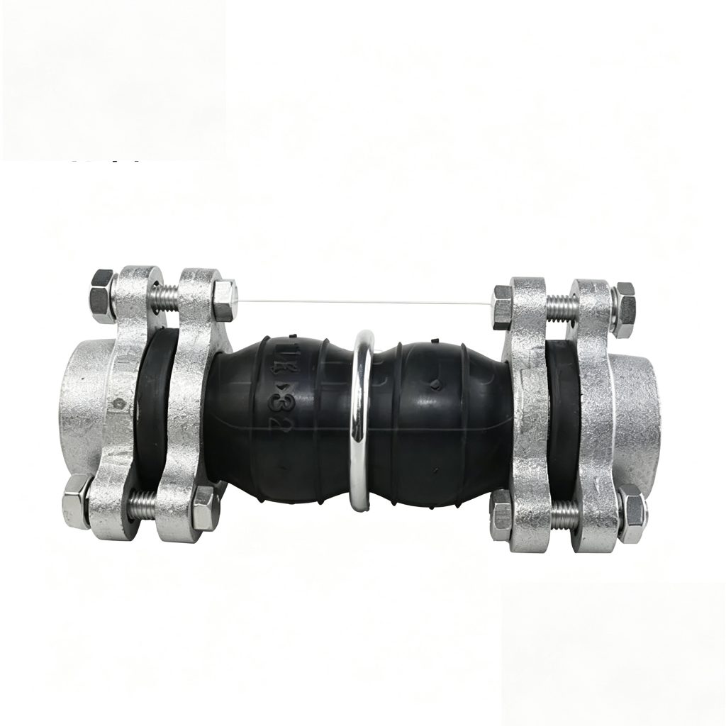 JGD-B Restrained Threaded Rubber Expansion Joint - side view
