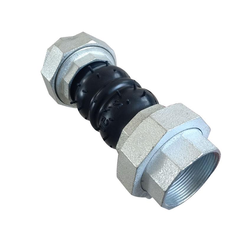 JGD-B Threaded Union Rubber Expansion Joint - opposite three-quarter view