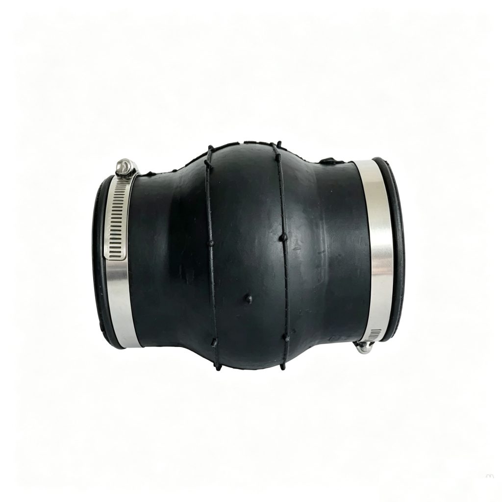 JGD (KXT) Clamp-Type Rubber Expansion Joint - side view