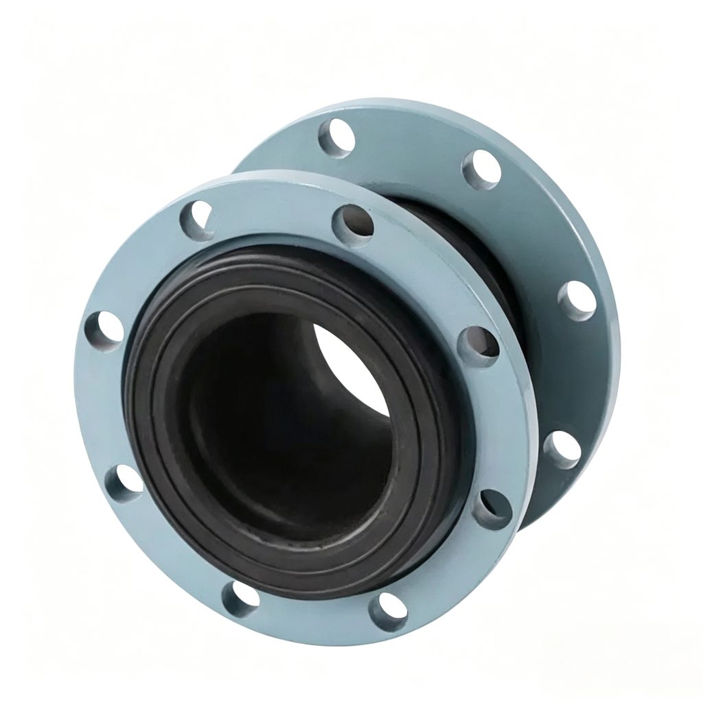 KDF High-Pressure Single Sphere Rubber Expansion Joint - flange opening view