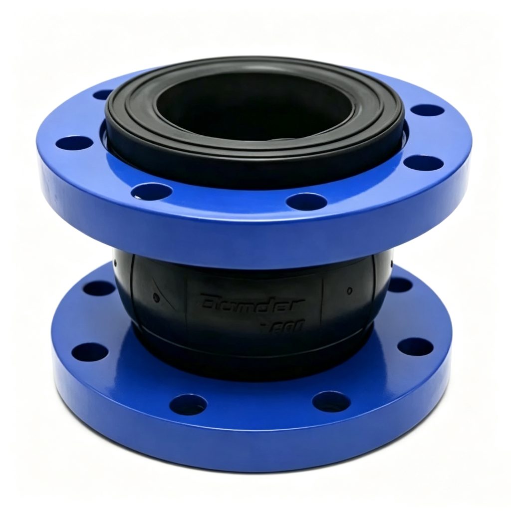 KDF High-Pressure Single Sphere Rubber Expansion Joint - front three-quarter view