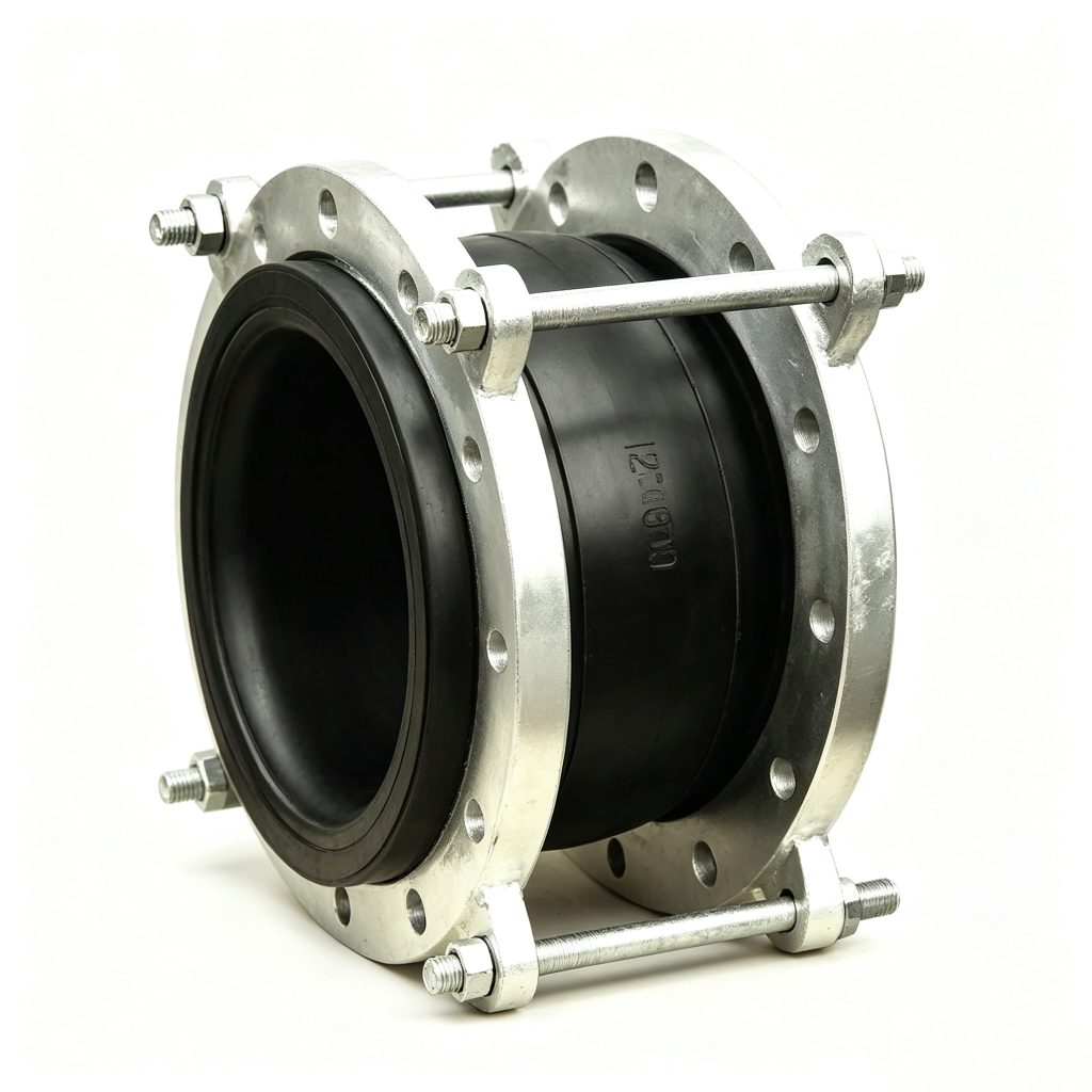 Restrained Rubber Expansion Joint with Tie Rods - front three-quarter view