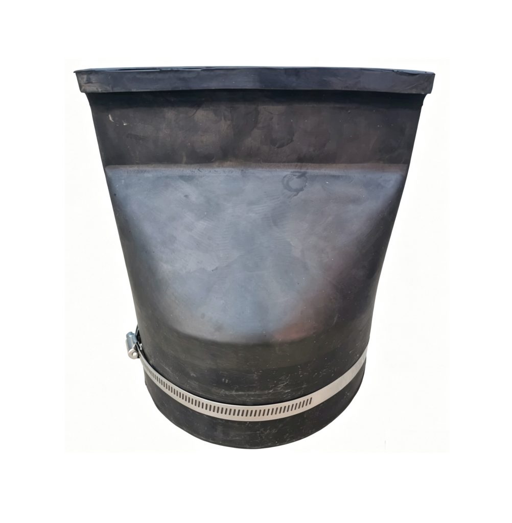 Rubber Duckbill Check Valve for Sewer & Stormwater Backflow Prevention - sleeve-end view