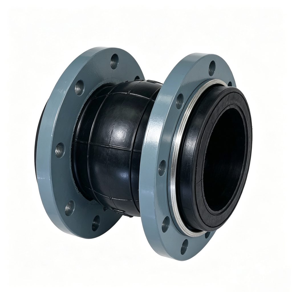 Vacuum-Resistant Rubber Expansion Joint - opposite three-quarter view