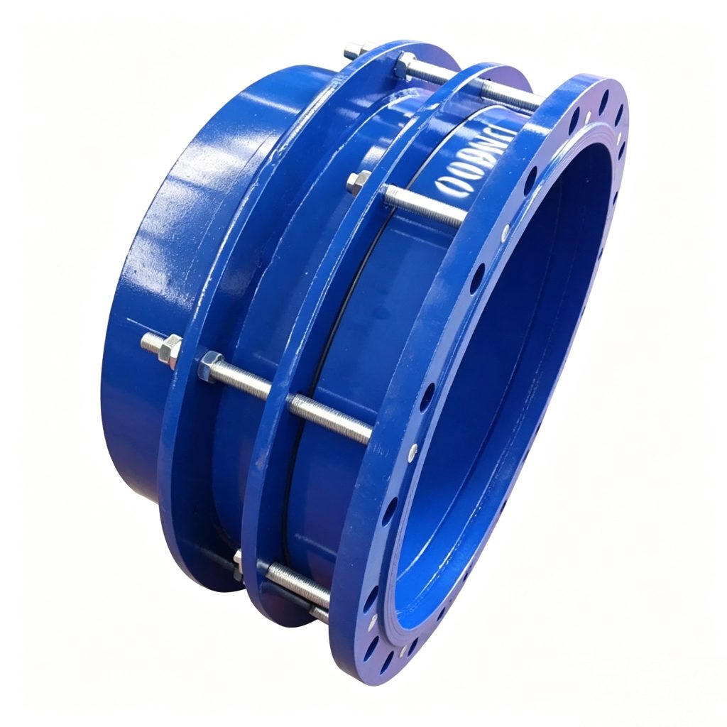 VSSJA-1 (BF) Single Flange Limited Telescopic Joint - side three-quarter view