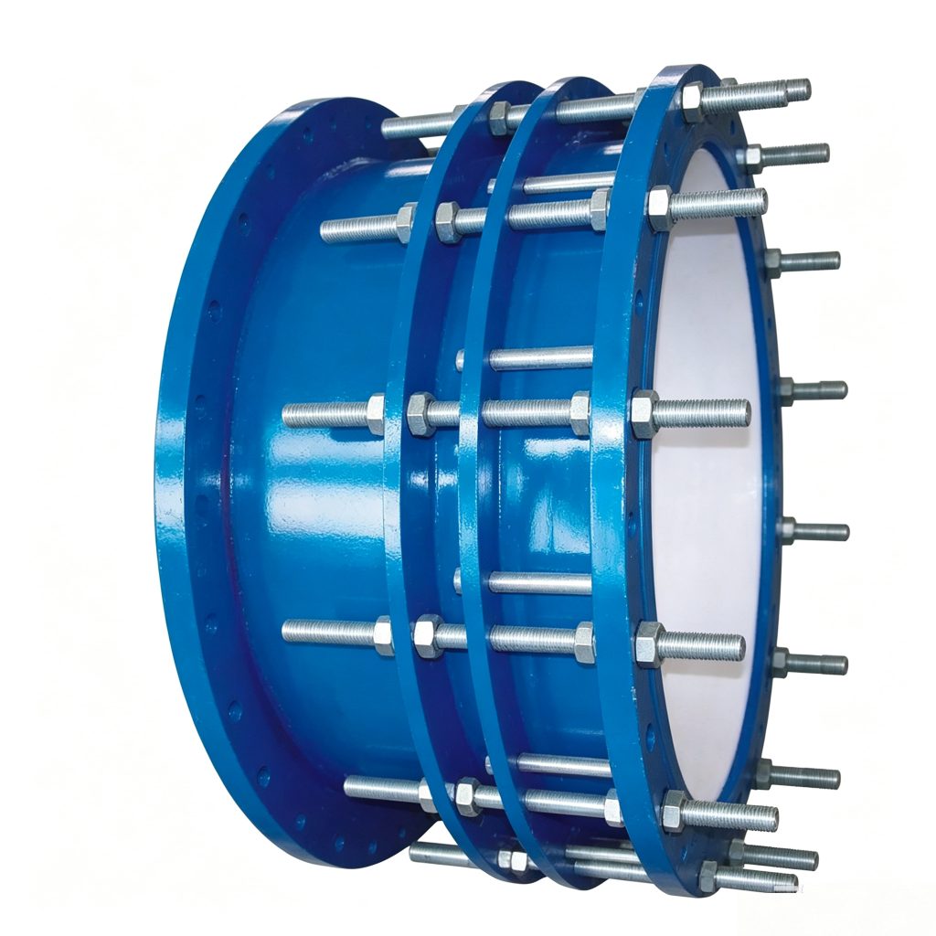 VSSJAFC (CC2F) Detachable Double Flange Dismantling Joint - front three-quarter view
