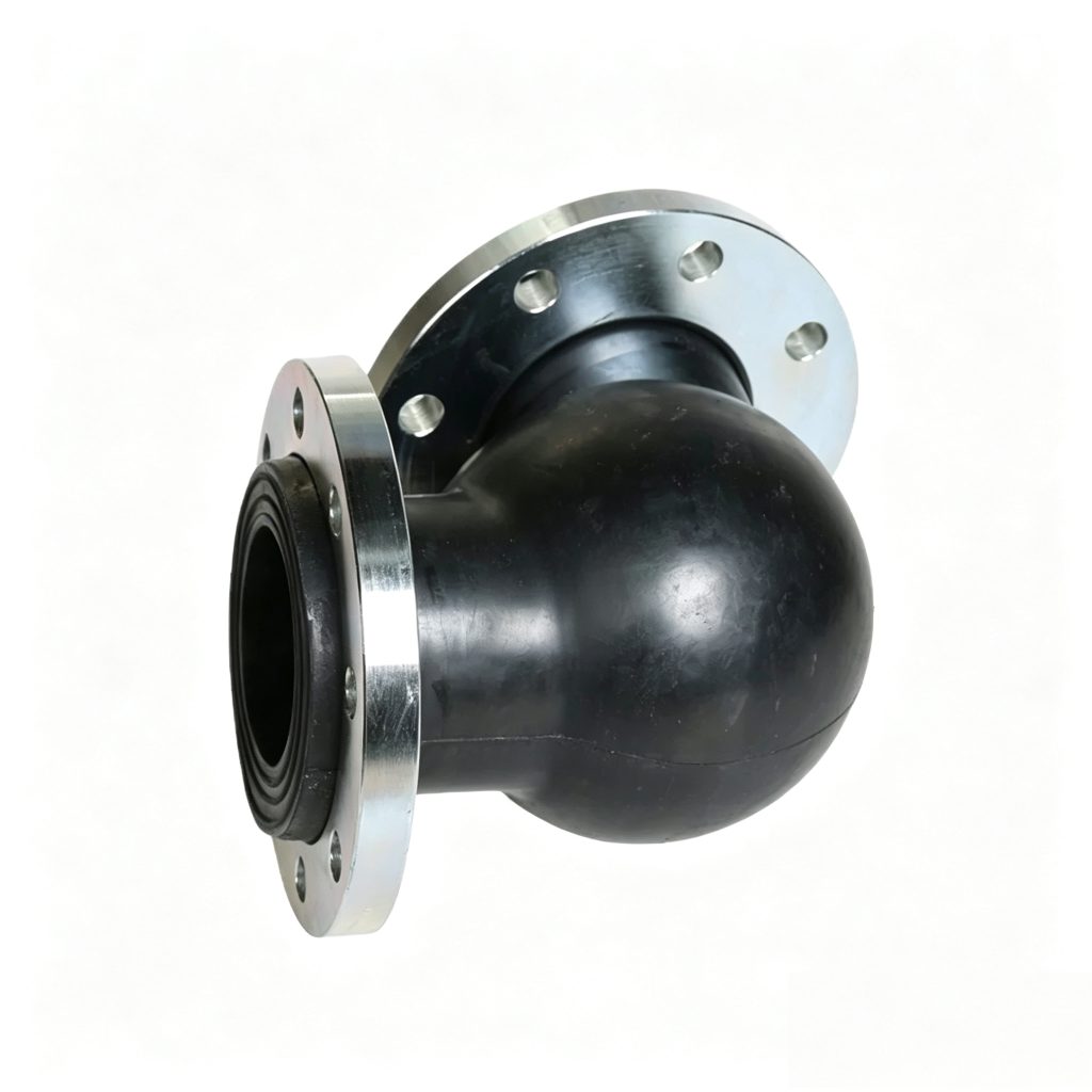 WTX 90° Flexible Rubber Expansion Elbow - flange opening view